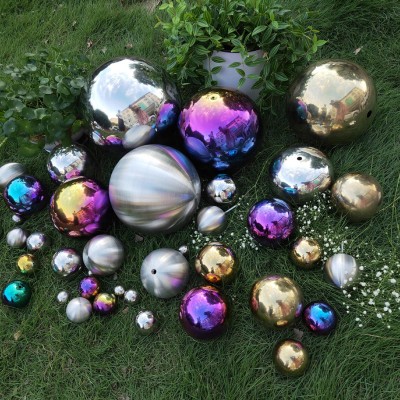 Wholesale 180mm 220mm 280mm hollow stainless steel balls for decoration