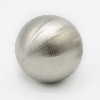 Fast delivery brushed surface 400mm stainless steel sphere hollow for decoration