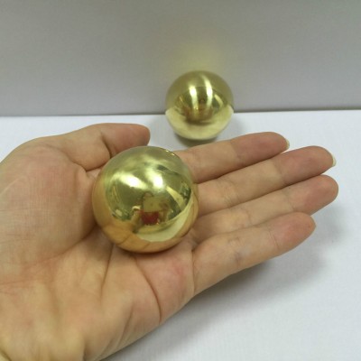 brushed or polished surface 1.5 inch 38mm hollow brass sphere