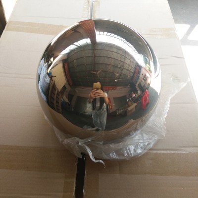 Wholesale decoration mirror polishing surface stainless steel hollow ball 500mm 50cm